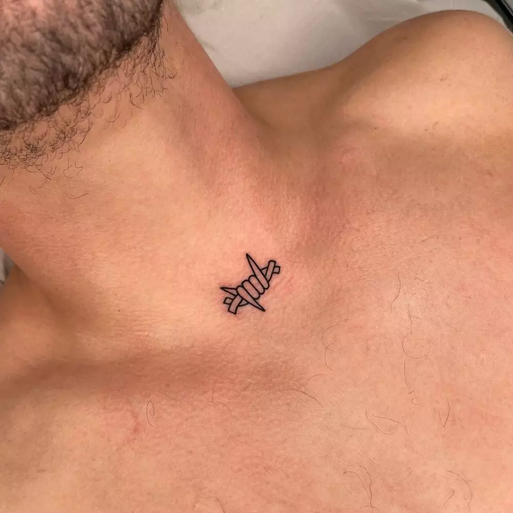 Cross neck tattoos for men 0045