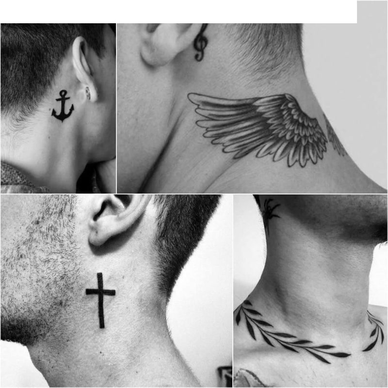 Cross neck tattoos for men 0049