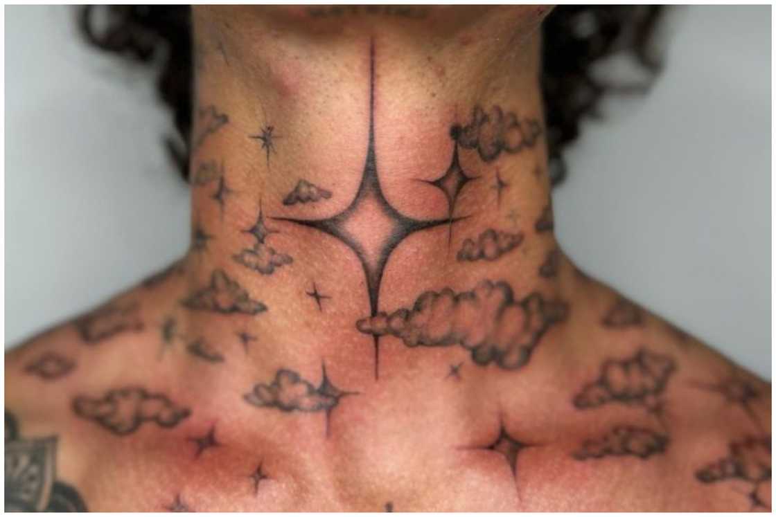 Cross neck tattoos for men 0060