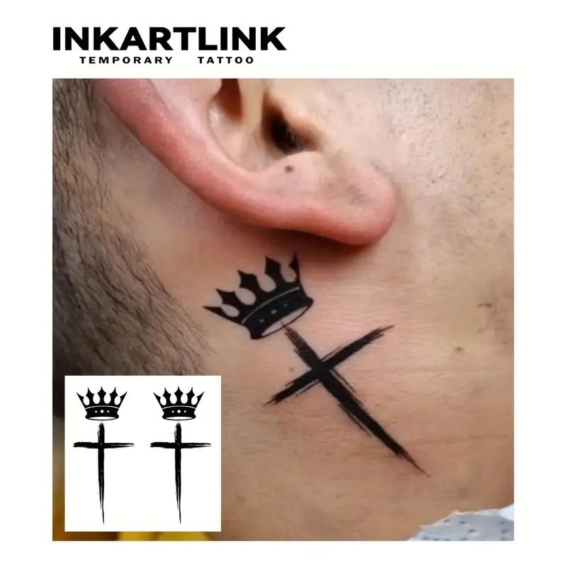 Cross neck tattoos for men 0065