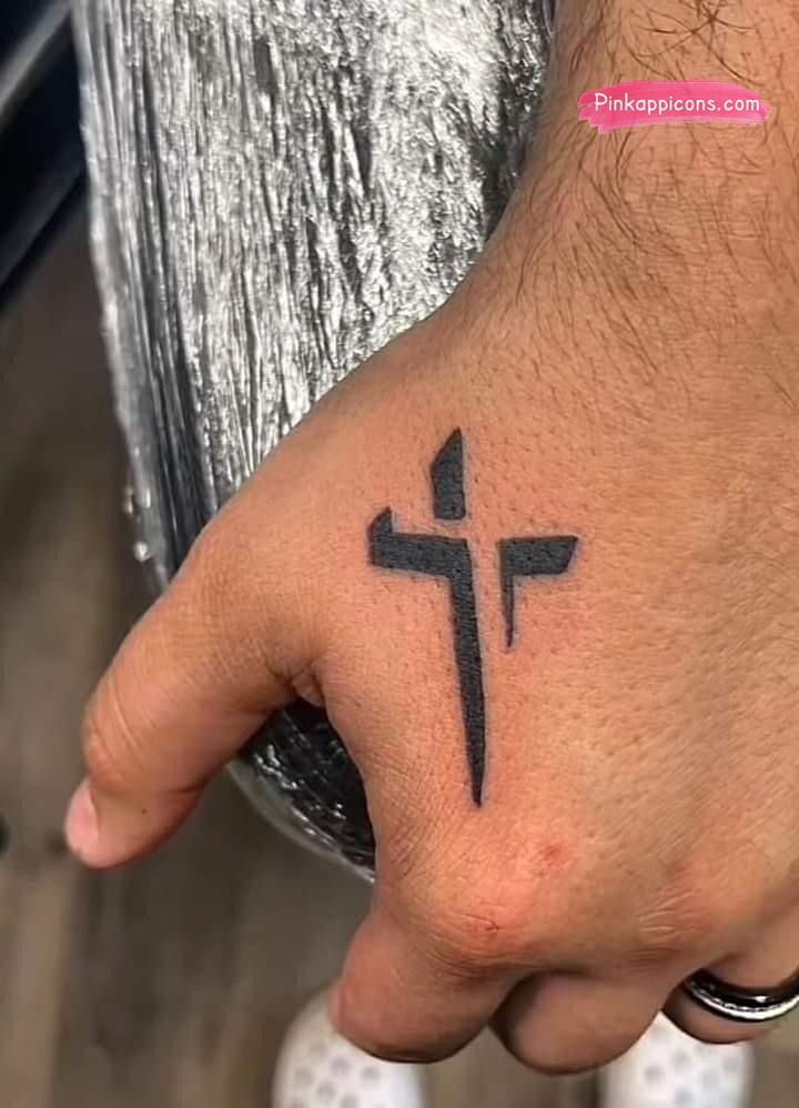 Cross tattoos for men on back 0019