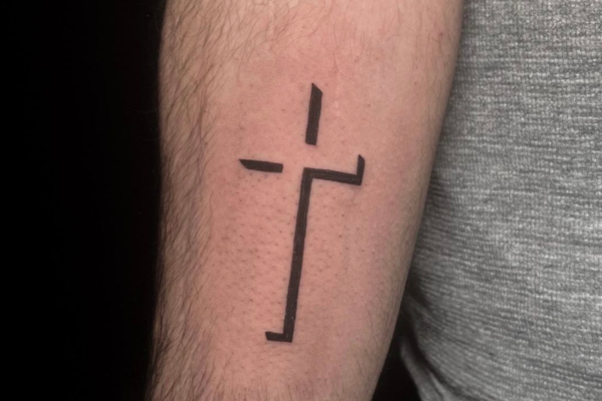 Cross tattoos for men on back 0056