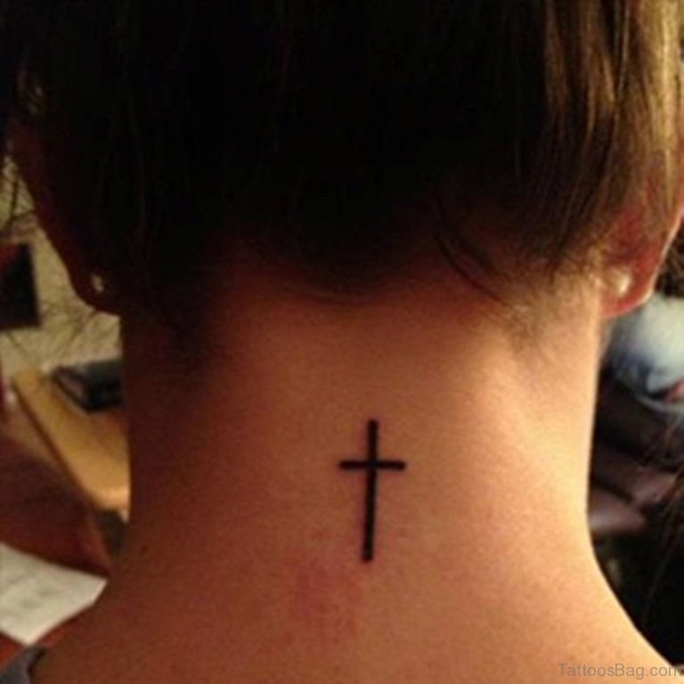 Cross tattoos for men on back 0057