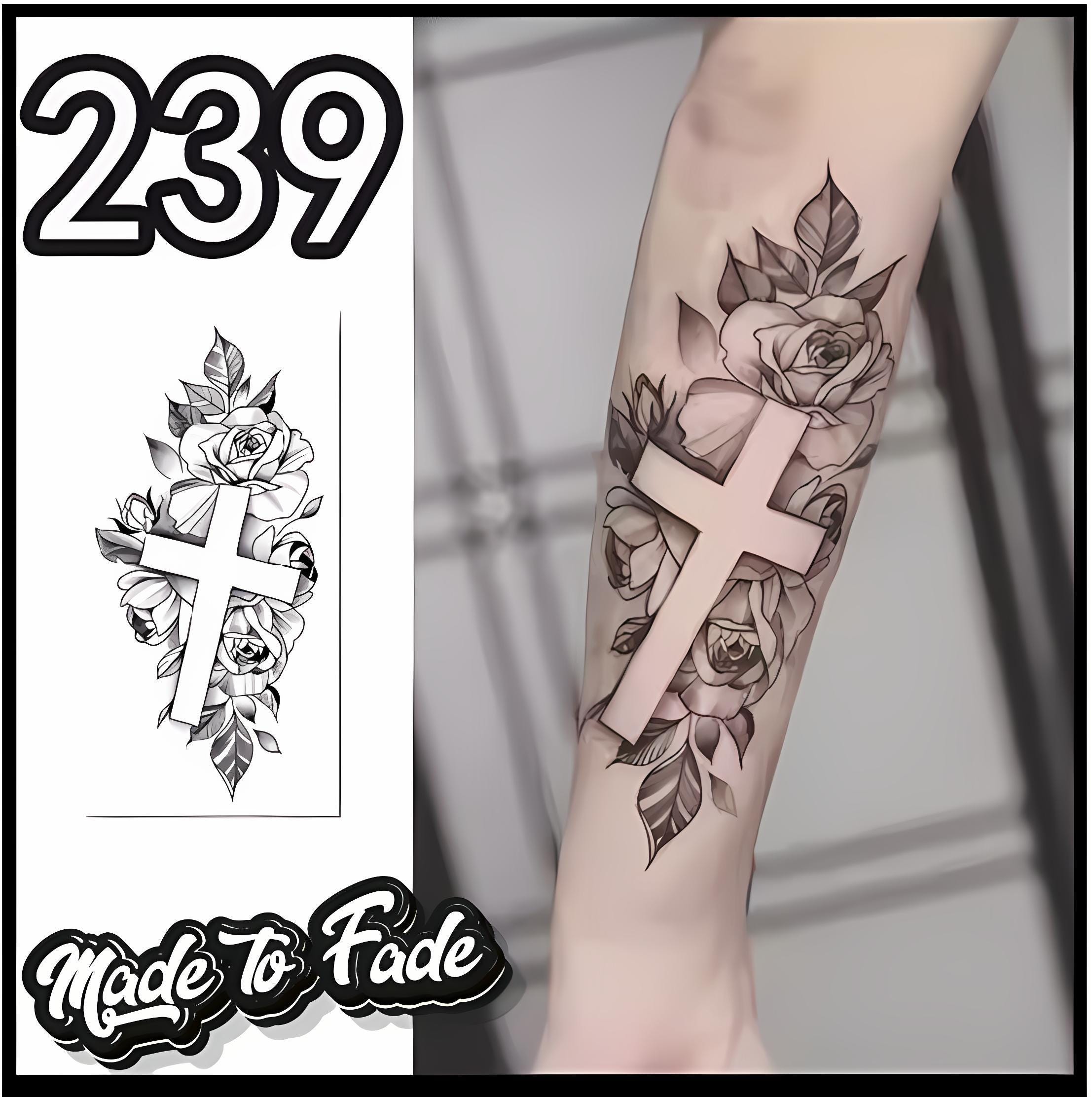 Cross tattoos for men on back 0061