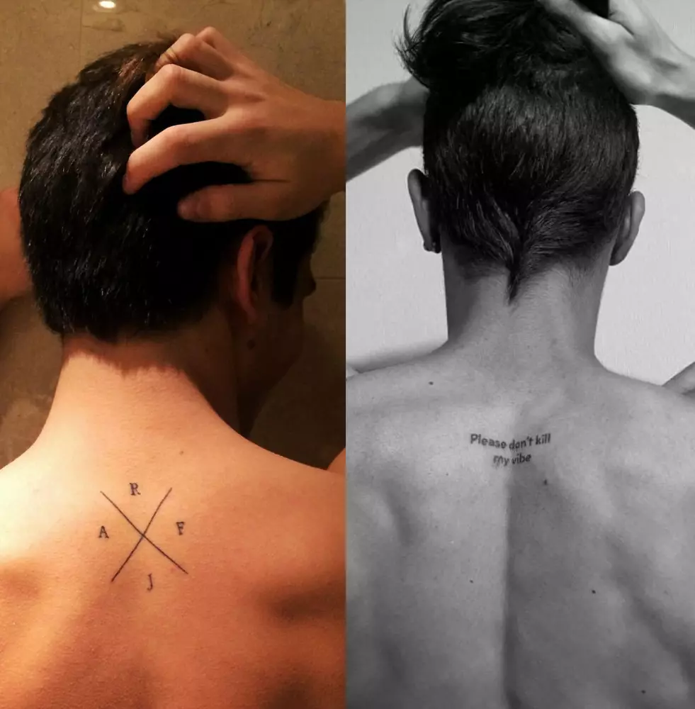 Cross tattoos for men on back 0097