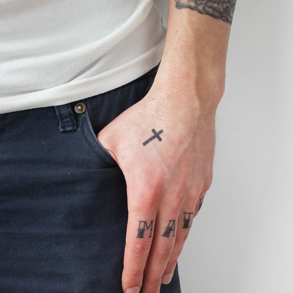 Cross tattoos for men shoulder 0026