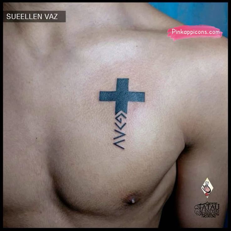 Cross tattoos for men shoulder 0029