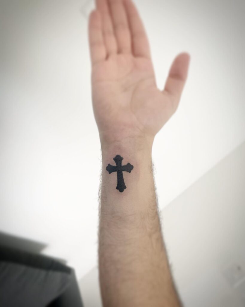 Cross tattoos for men shoulder 0045