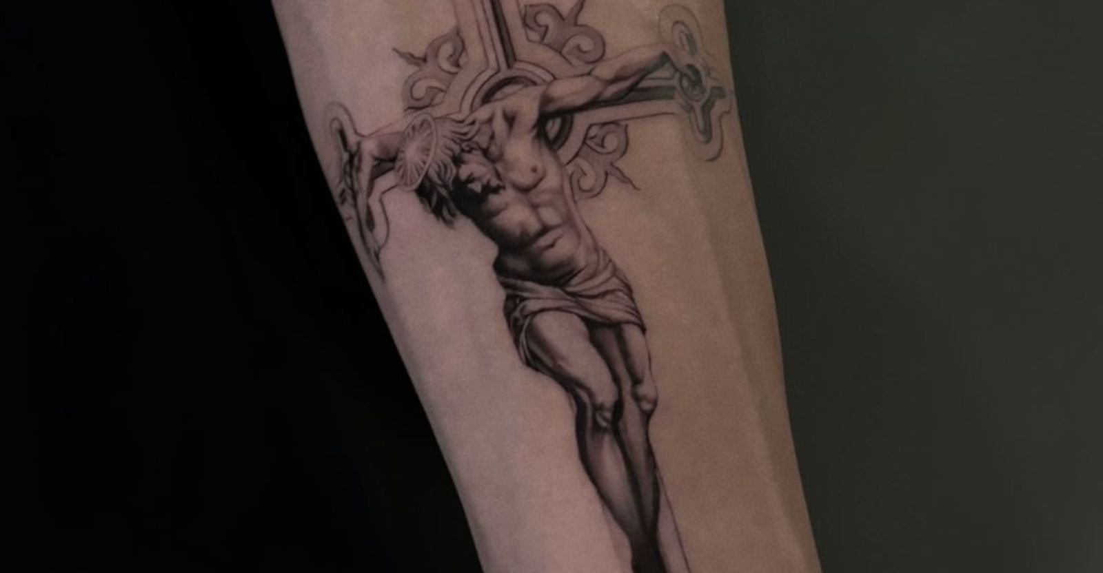 Cross tattoos for men shoulder 0065