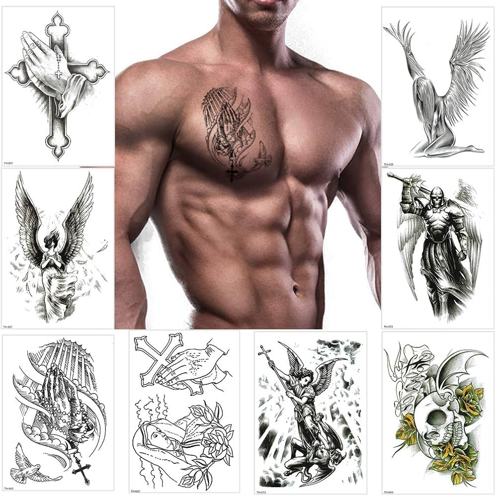 Cross tattoos for men shoulder 0072