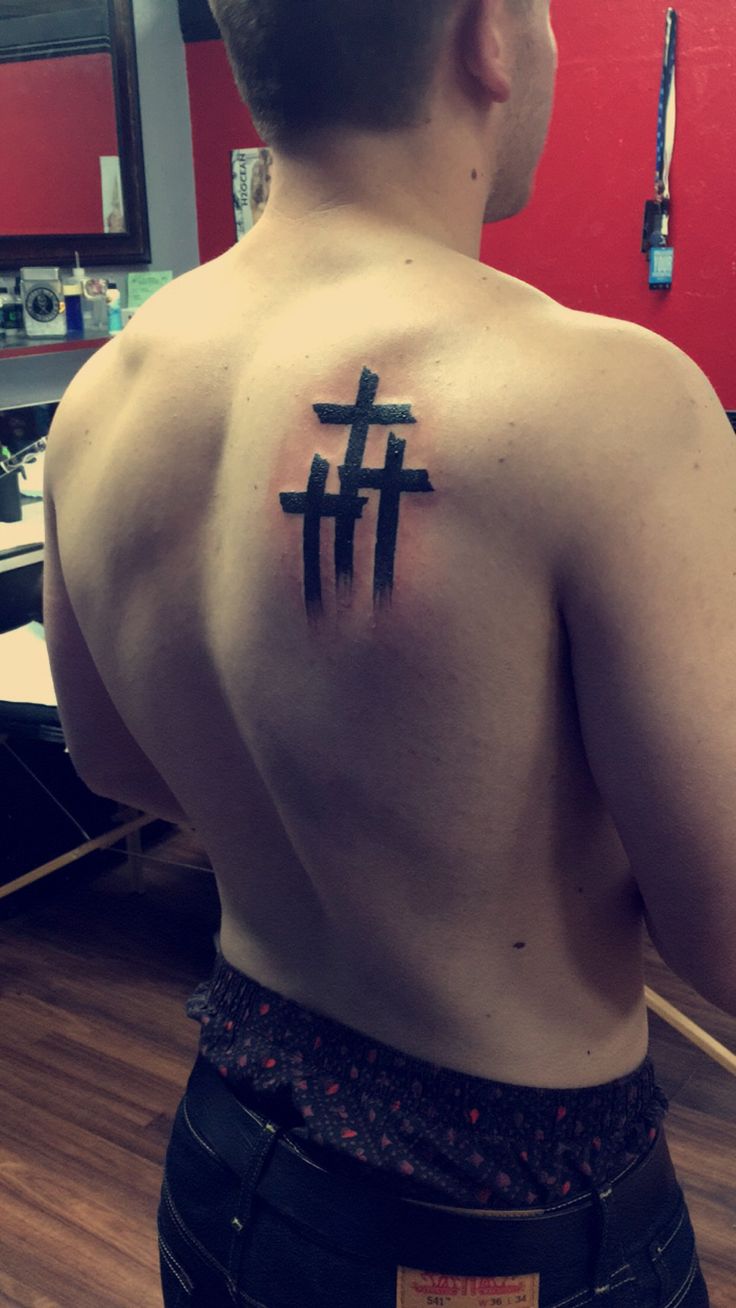 Cross tattoos for men shoulder 0076