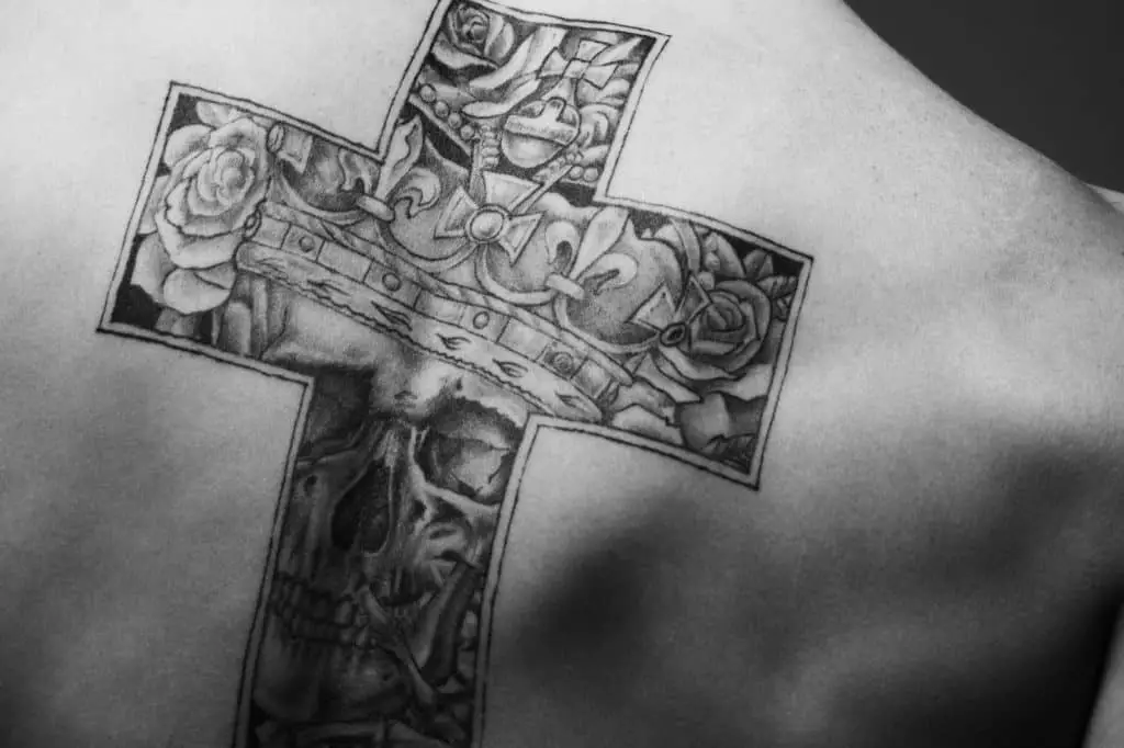 Cross tattoos for men shoulder 0079