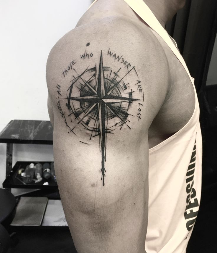 Cross tattoos for men shoulder 0085