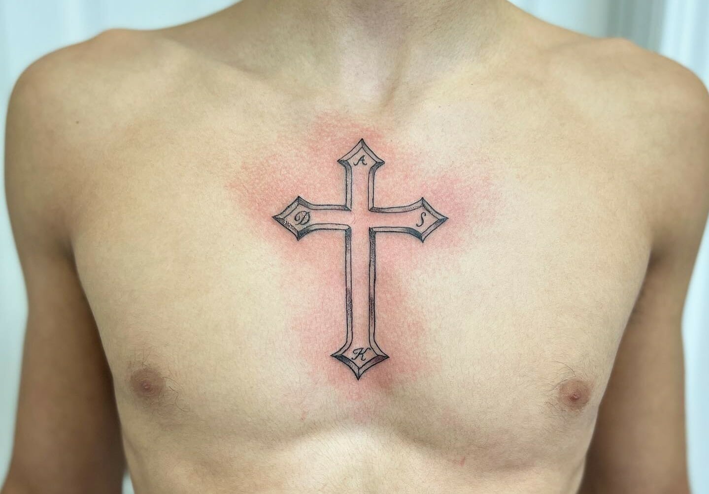 Cross with wings tattoos for men 0093