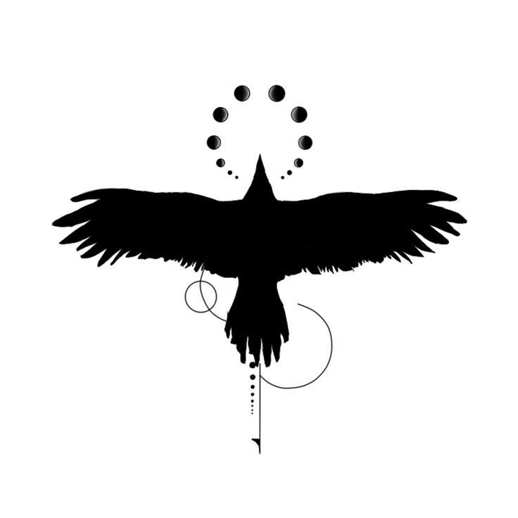 crow tattoos for men 0019