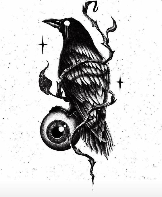 crow tattoos for men 0024