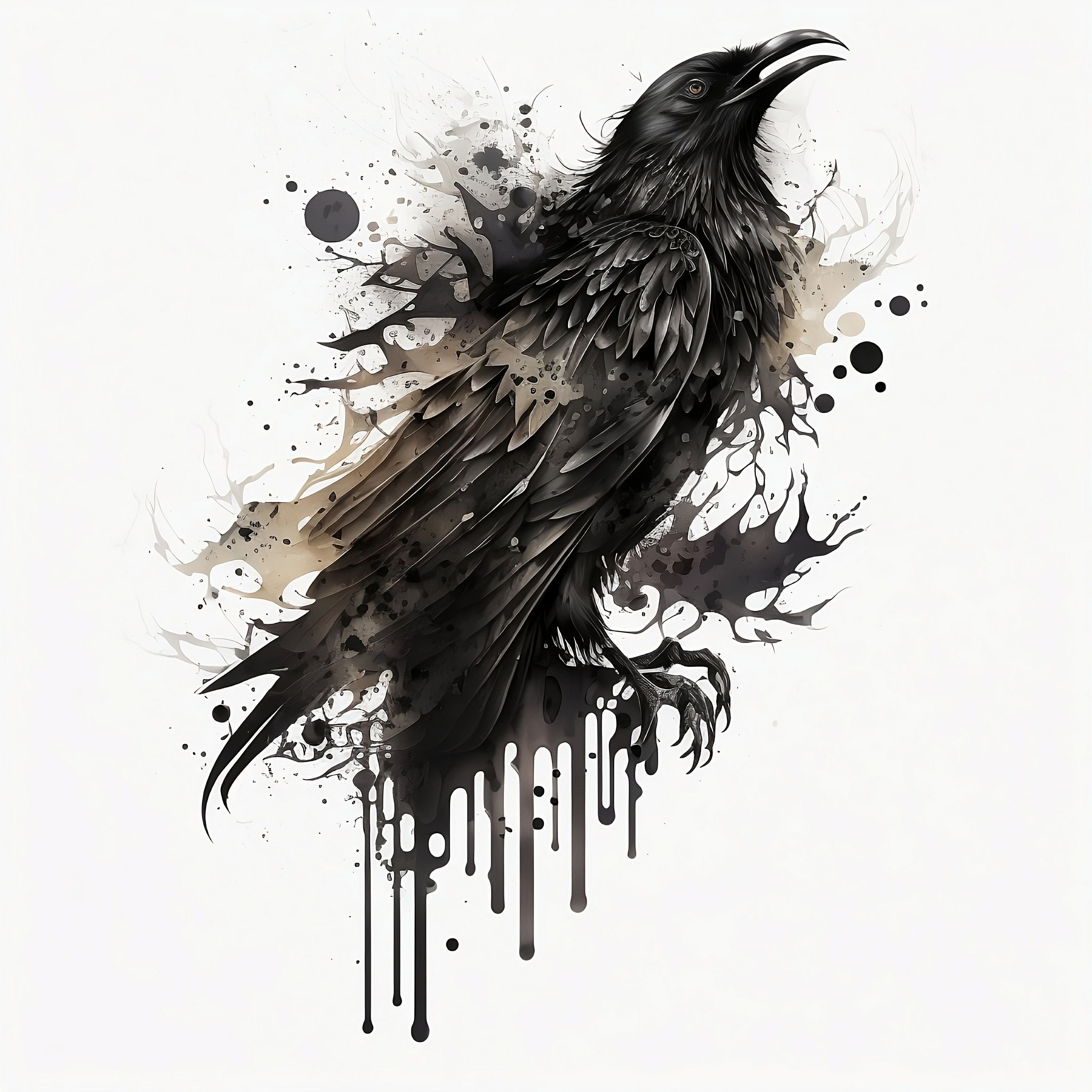 crow tattoos for men 0025