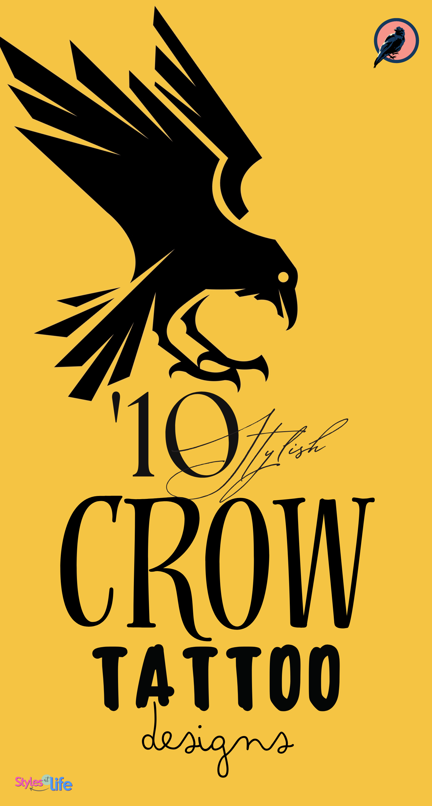 crow tattoos for men 0040