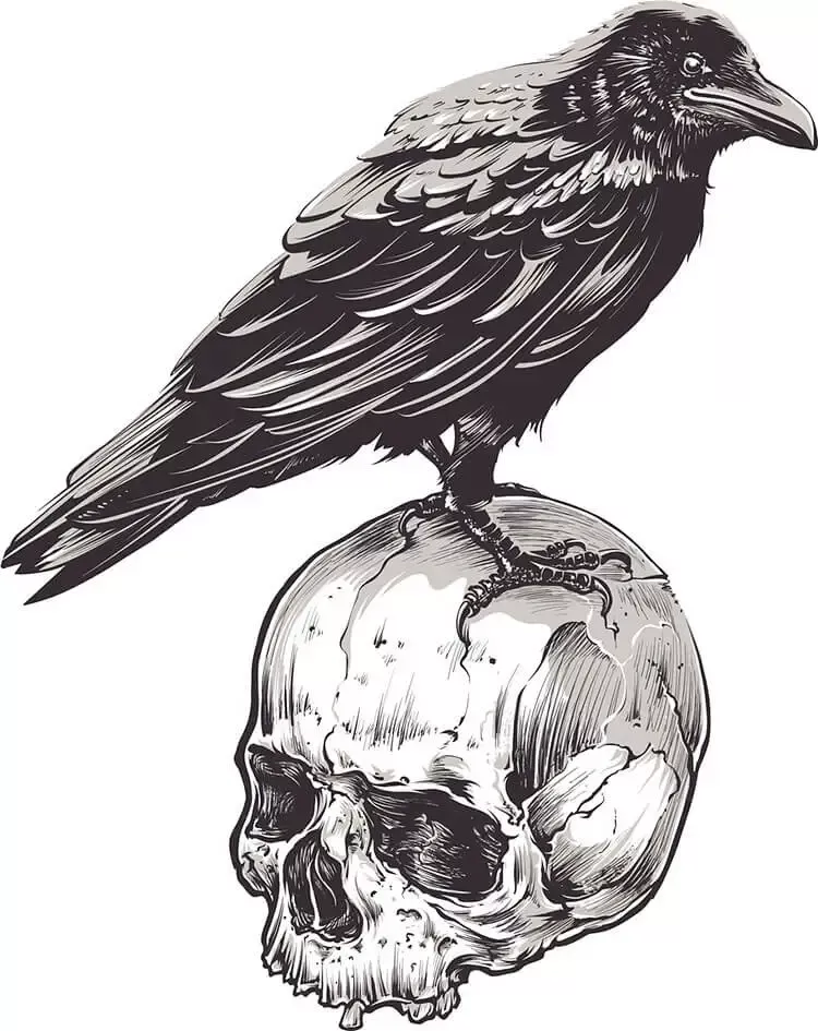 crow tattoos for men 0061