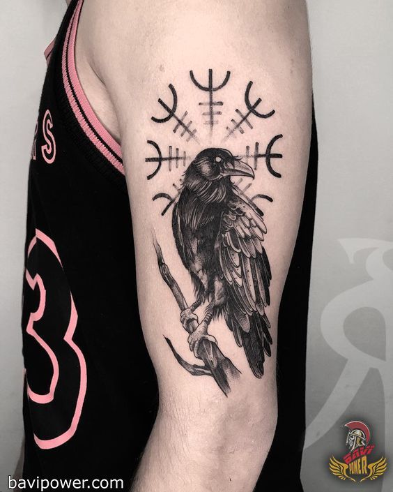 crow tattoos for men 0074