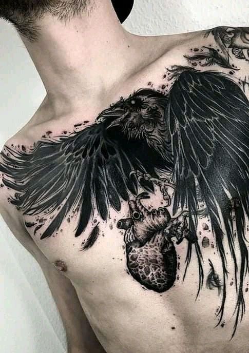 crow tattoos for men 0090