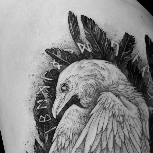 crow tattoos for men 0096