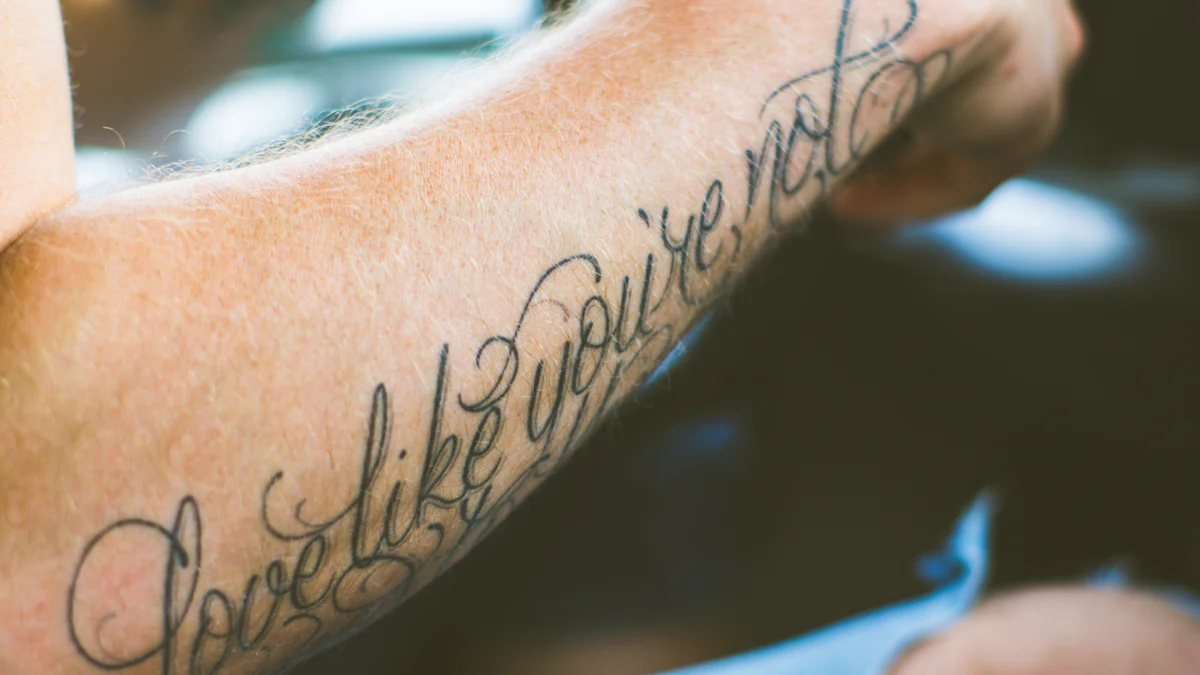 cursive tattoo ideas for men