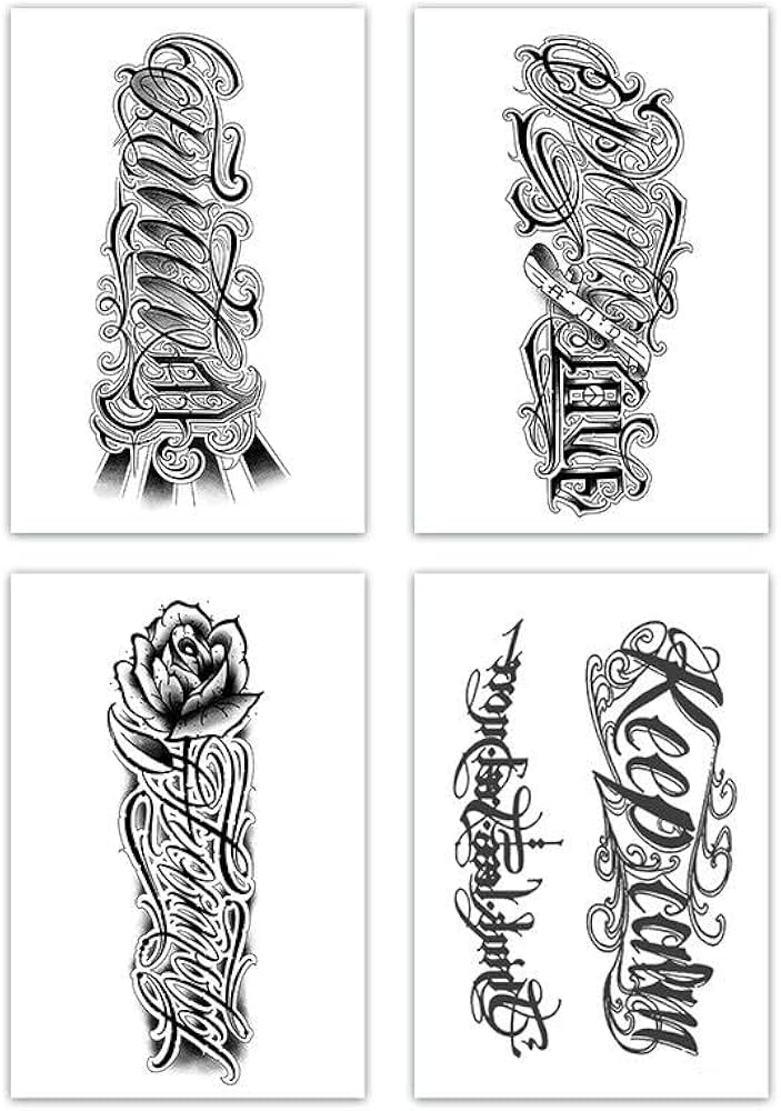 cursive tattoos for men 0017