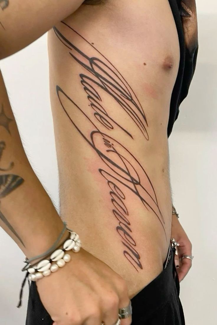 cursive tattoos for men 0091