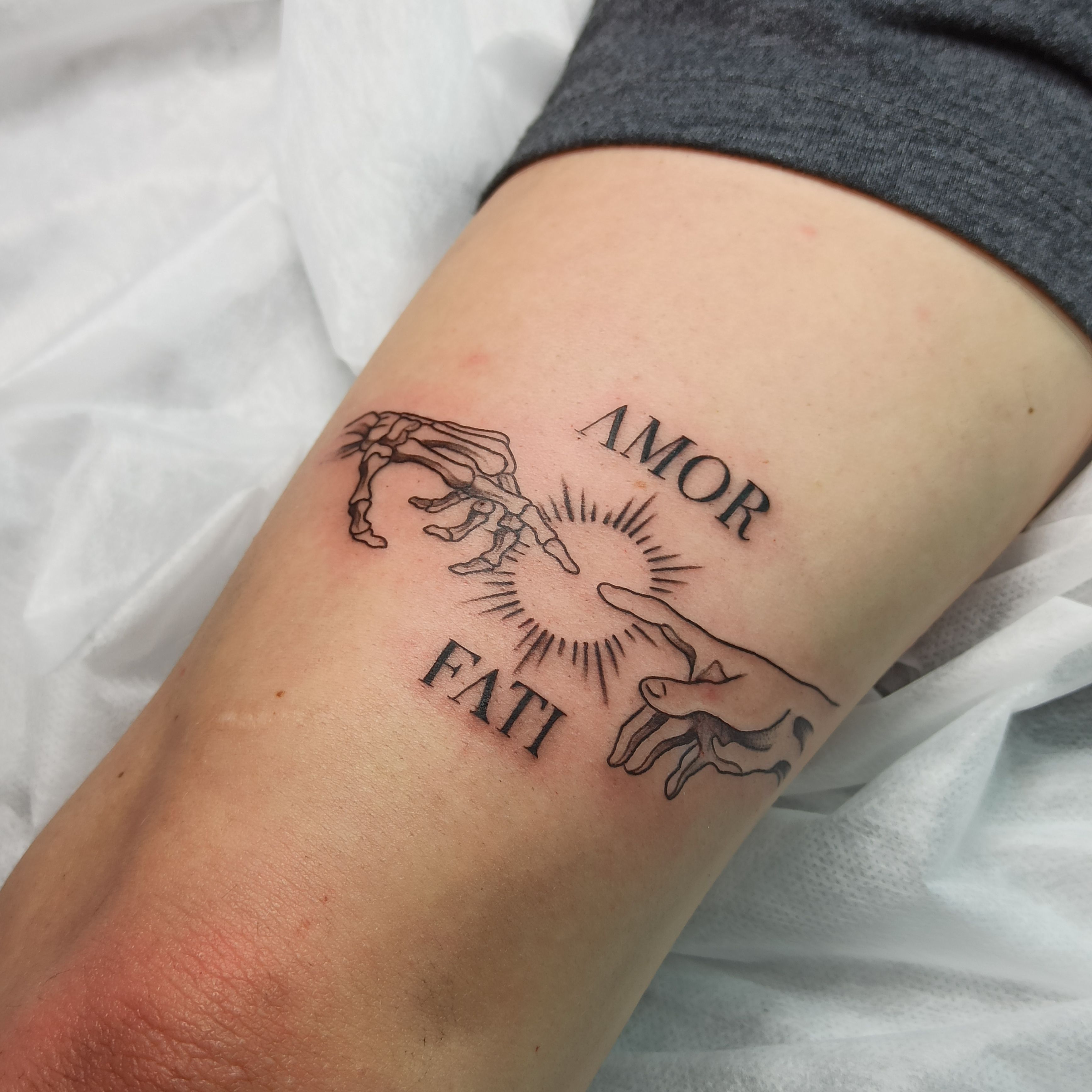 custom amor fati tattoos for men