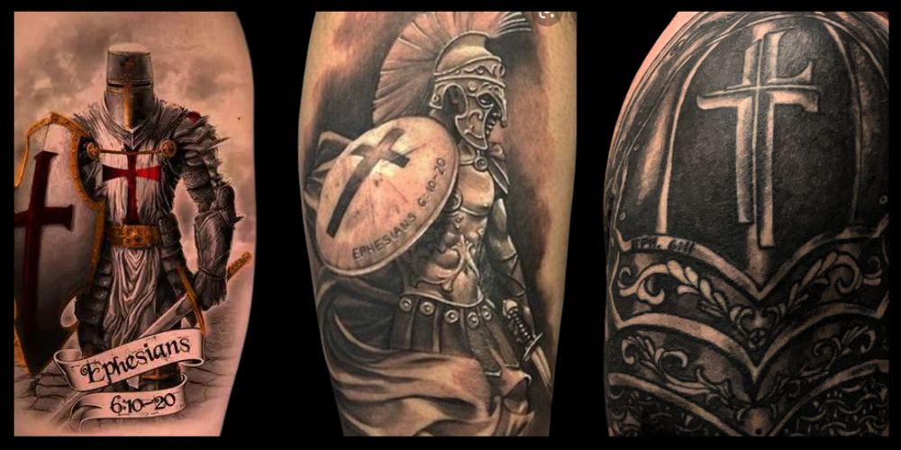 custom armor sleeve tattoos for men