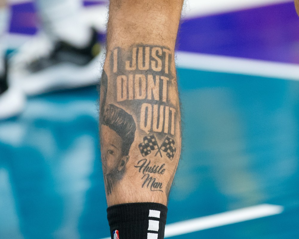 custom basketball tattoos for men