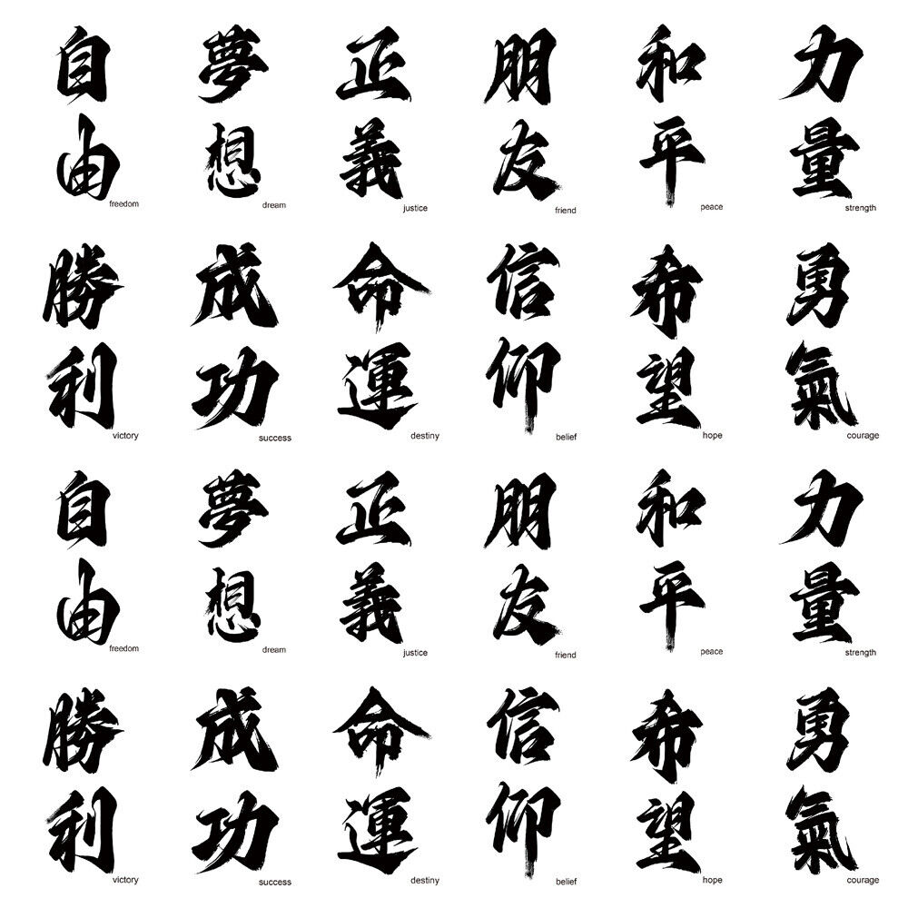 custom Chinese tattoos for men