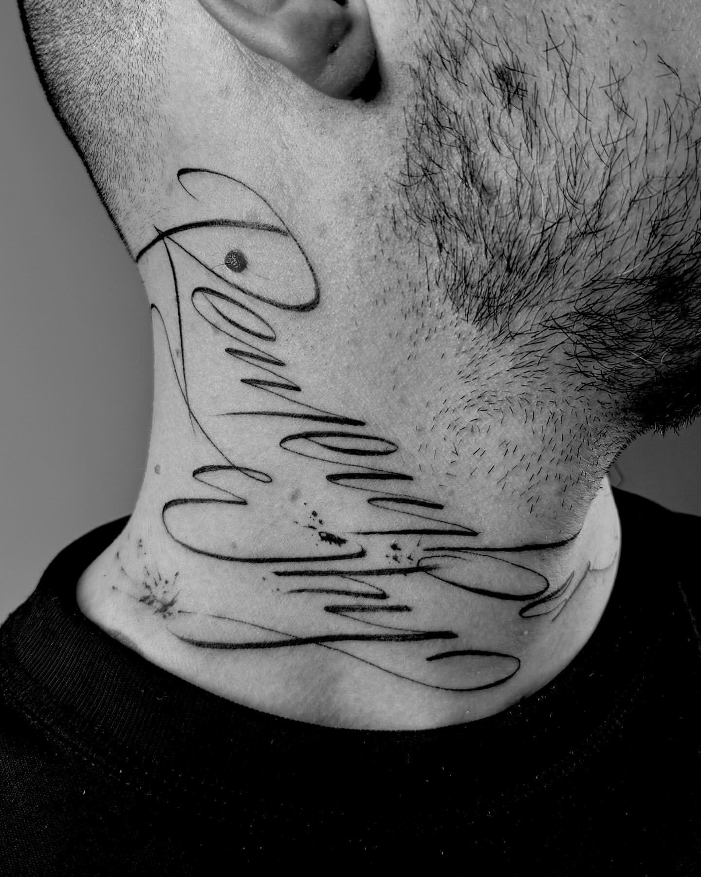 custom cursive tattoos for men