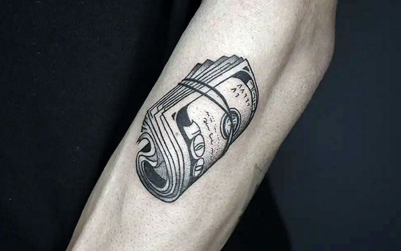 custom gambling tattoos for men illustrations.