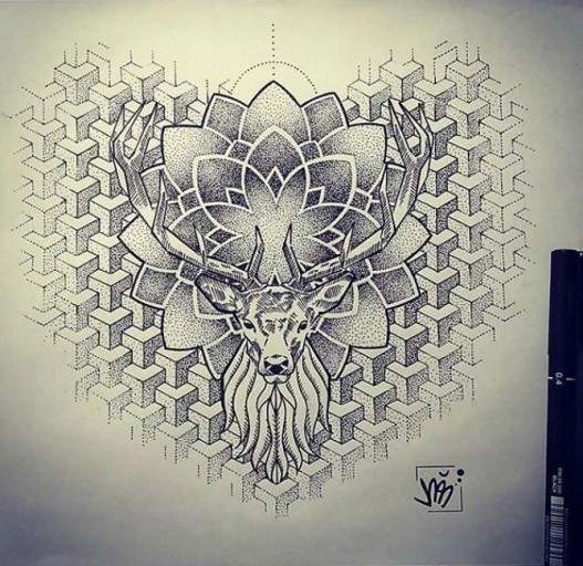 custom Mandala tattoos for men.