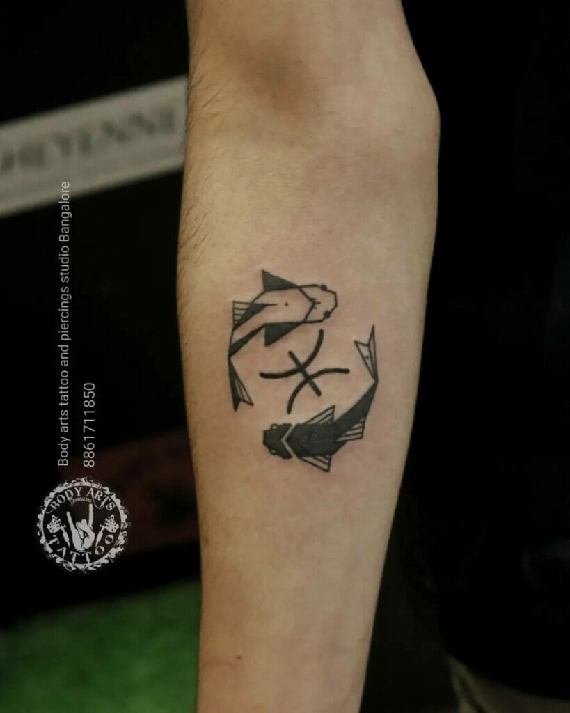 custom Pisces tattoos for men.