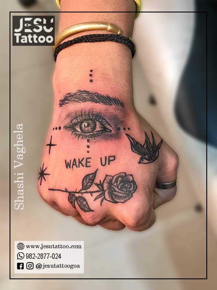 custom symbol hand tattoos for men