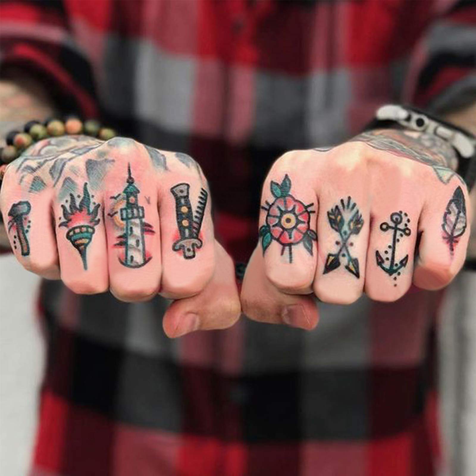 custom traditional hand tattoos for men