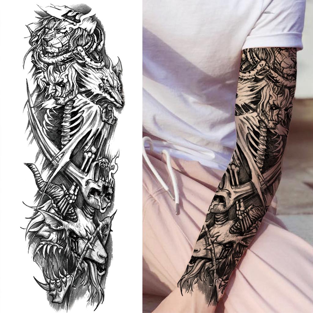 custom tribal arm tattoos for men.