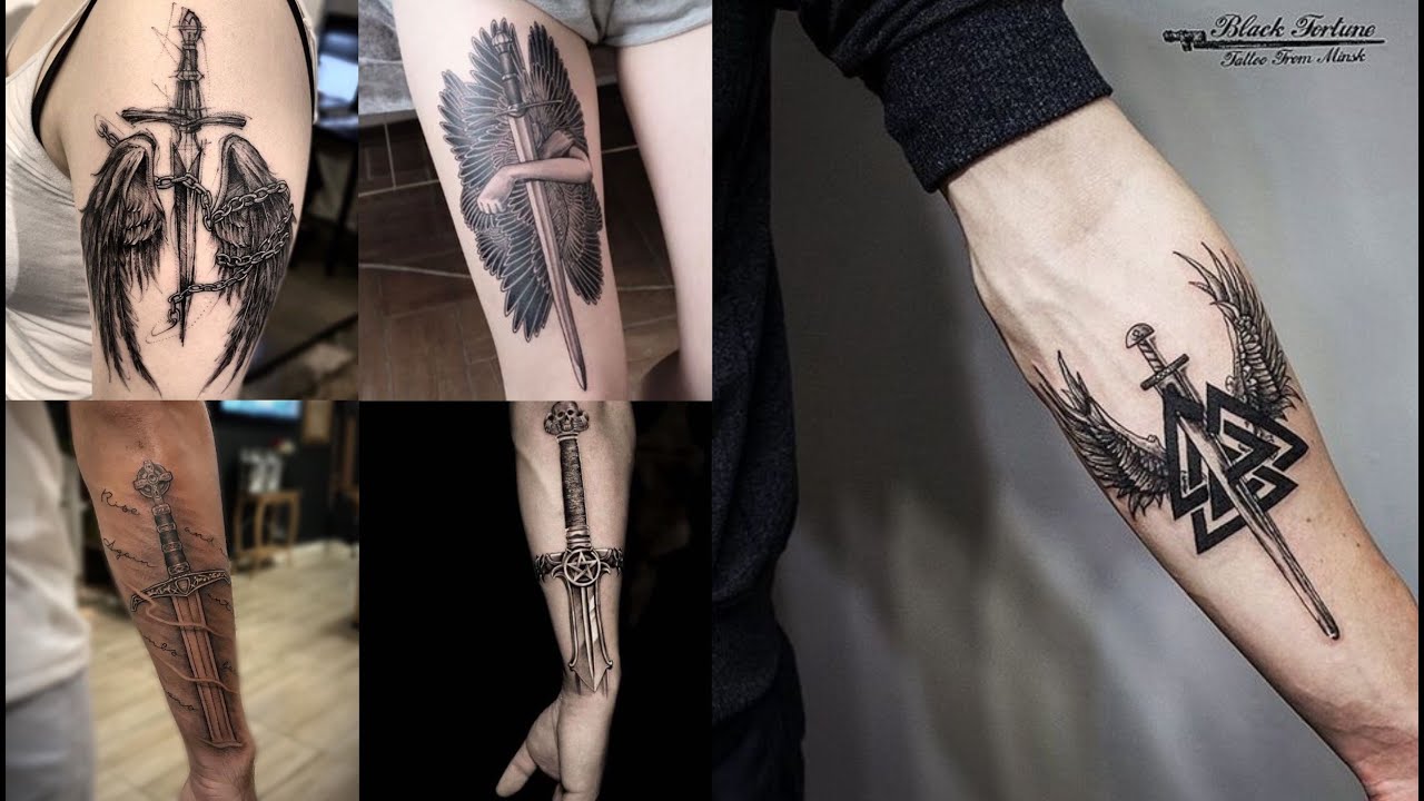 customizable sword tattoos for men