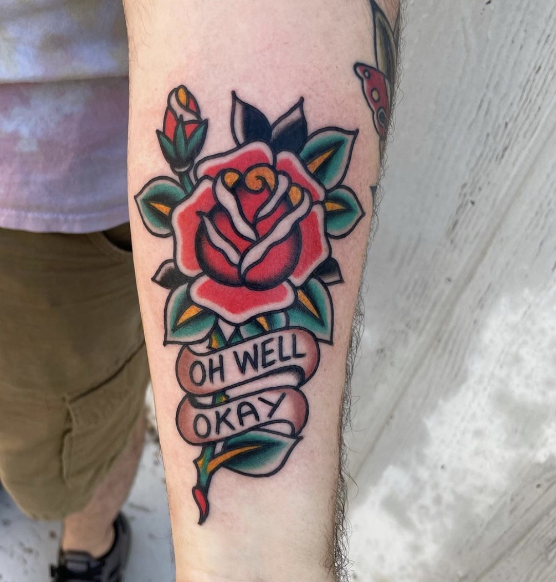 customizing rose tattoos for men on hand