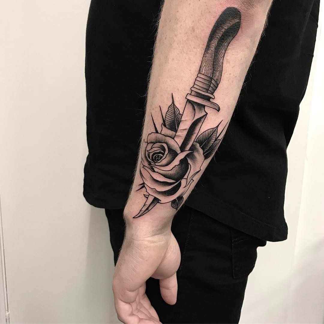 dagger tattoos for men 0015