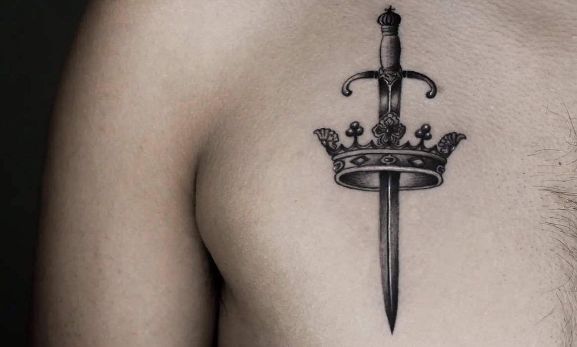 dagger tattoos for men 0027