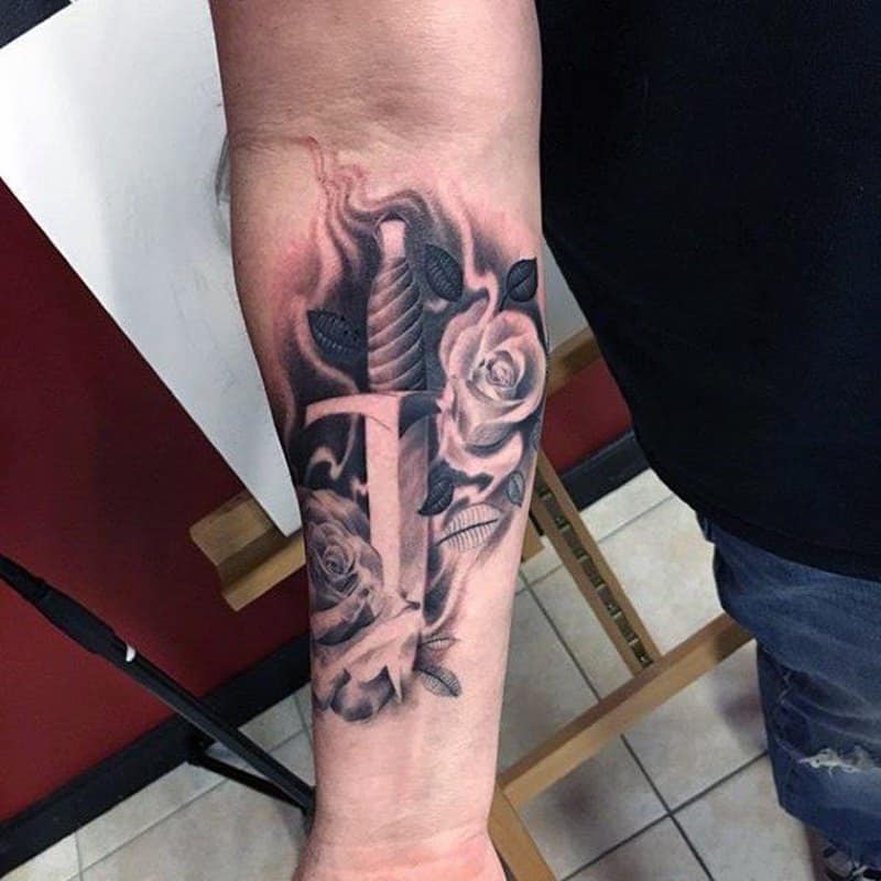 dagger tattoos for men 0029