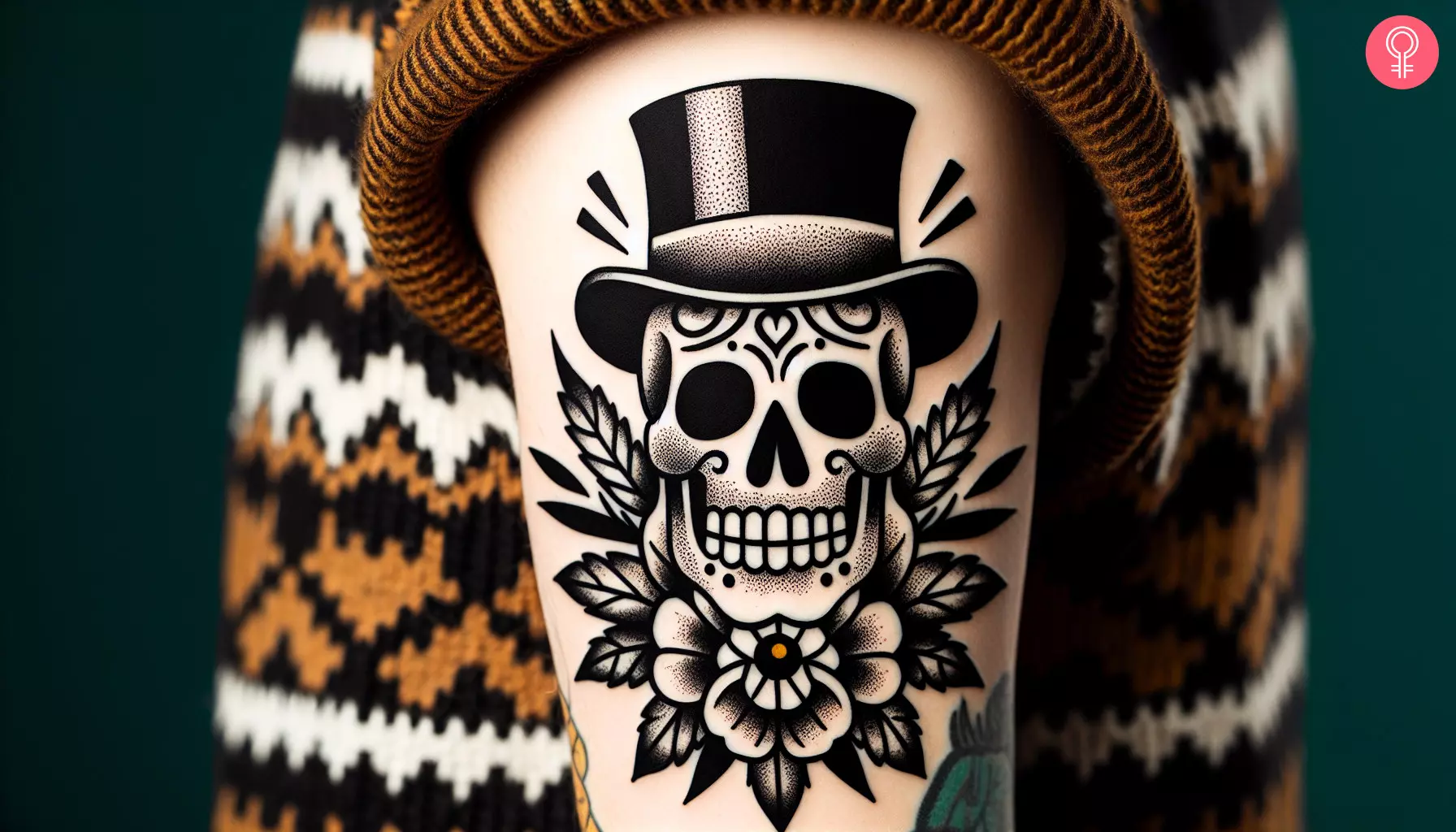 dark skull tattoos for men