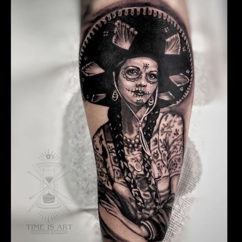 Day of the Dead tattoos for men 0014