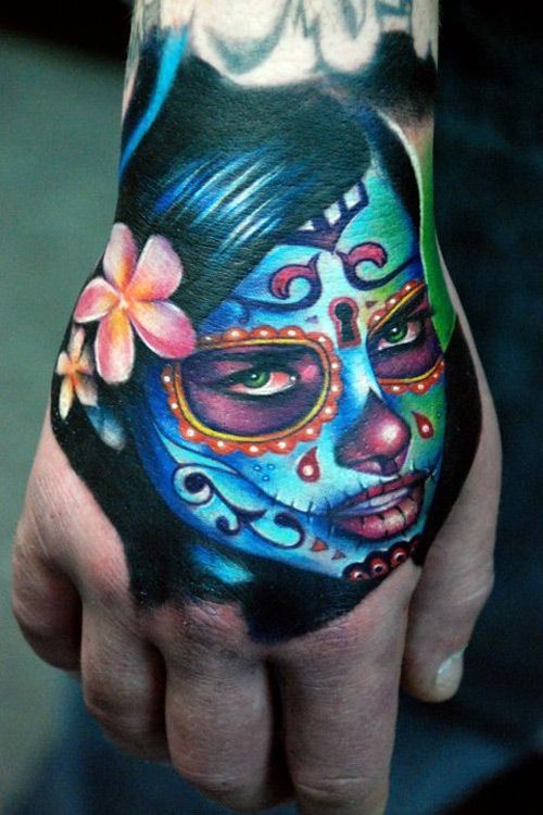 Day of the Dead tattoos for men 0017