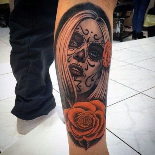 Day of the Dead tattoos for men 0020