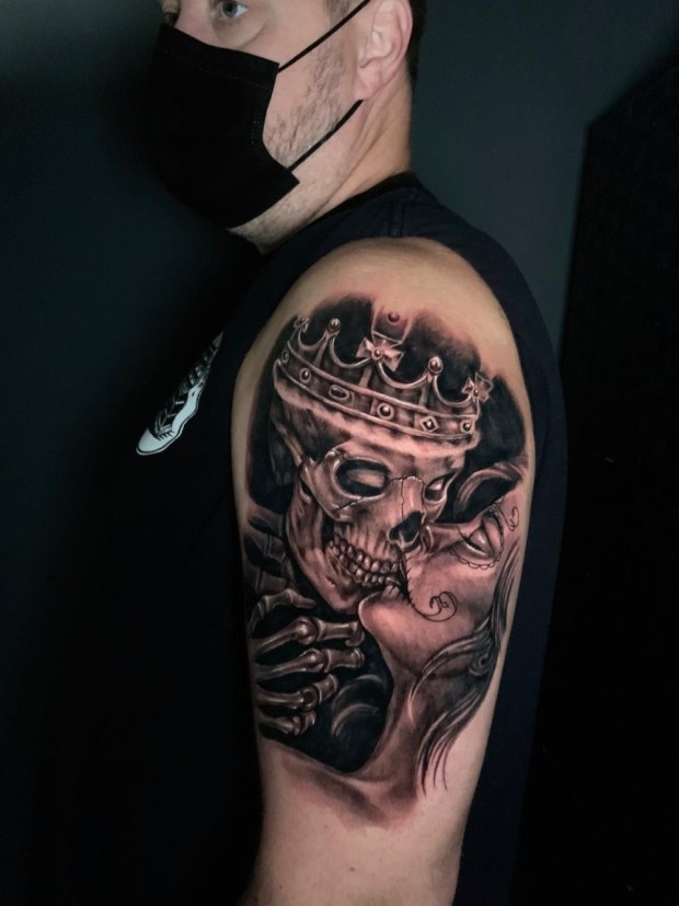 Day of the Dead tattoos for men 0040